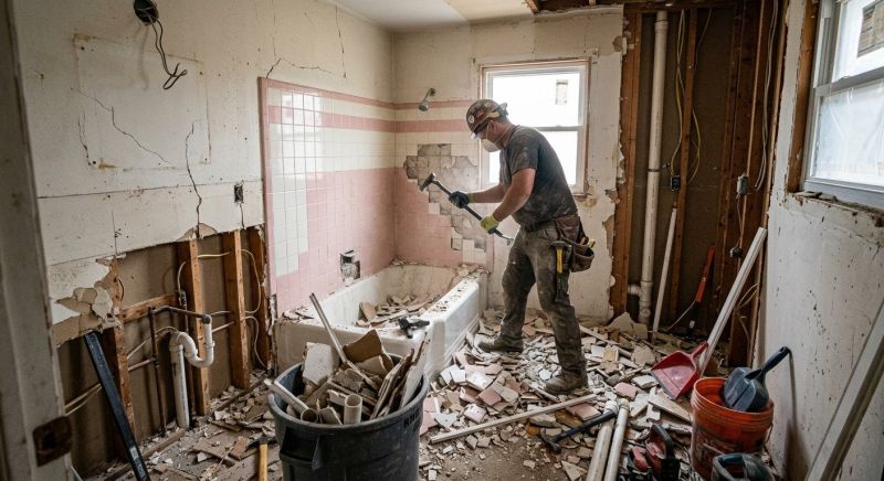 Bath Demolition in Bergen County, NJ