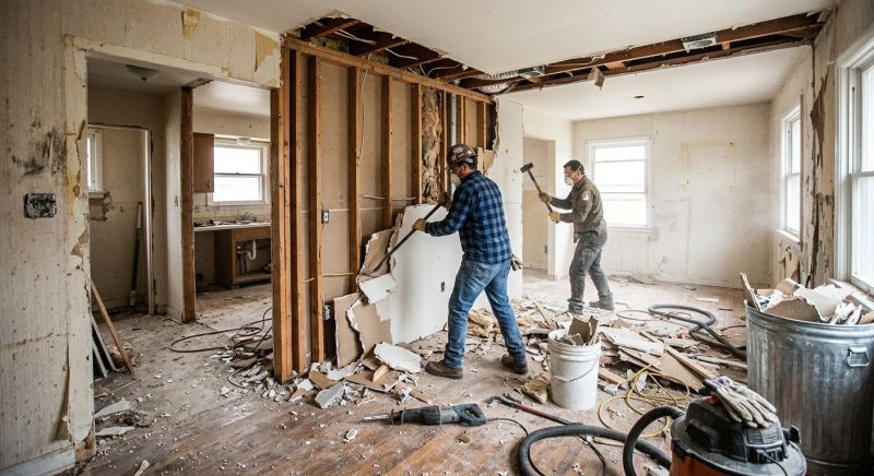 Hardwood Floor Demolition in Bergen County, NJ