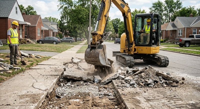 Walkway Demolition in Bergen County, NJ